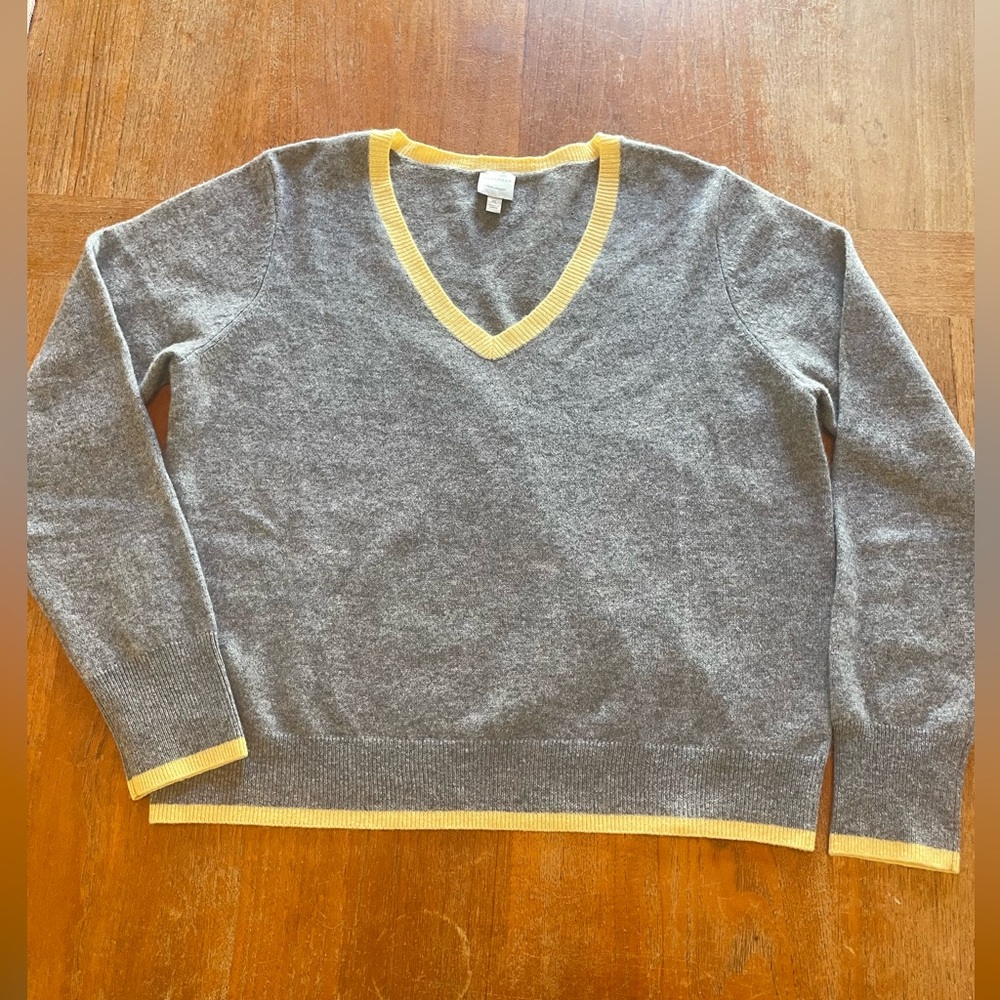 Nouveaux Anthropologie cashmere v-neck sweater XL